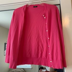 Hot Pink J. Crew Cardigan